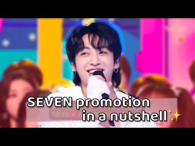 jungkook SEVEN promotion in a nutshell