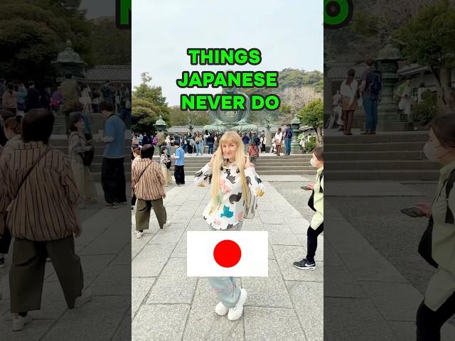 Things Japanese DON'T Do and It SHOCKS FOREIGNERS  #japan #tokyo #shorts #travel