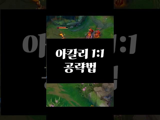 아칼리 공략법 vs 카시