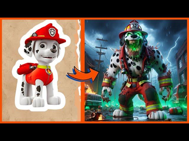 Paw Patrol Transforms Zombies | AI Animation Kingdom 3