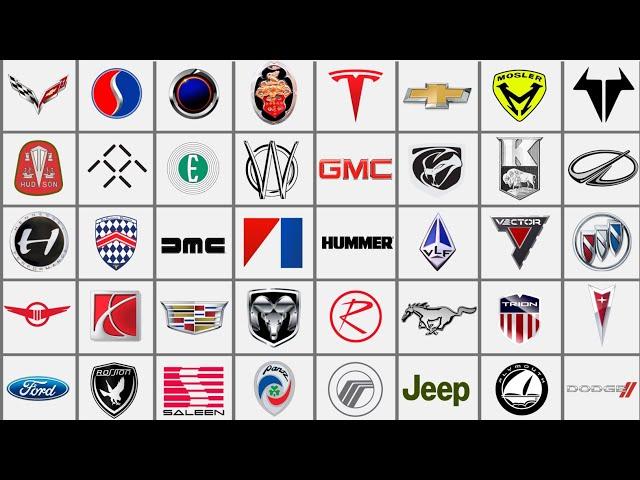 AMERICAN CAR BRANDS | With Example Cars | Part.1