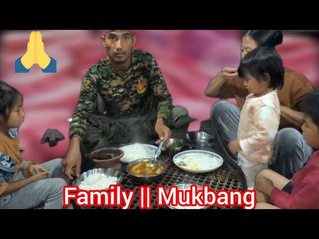 Kajile KaChate toh 1 kg vohsa(pork),Family mukbang kanbol uve | for memo. video