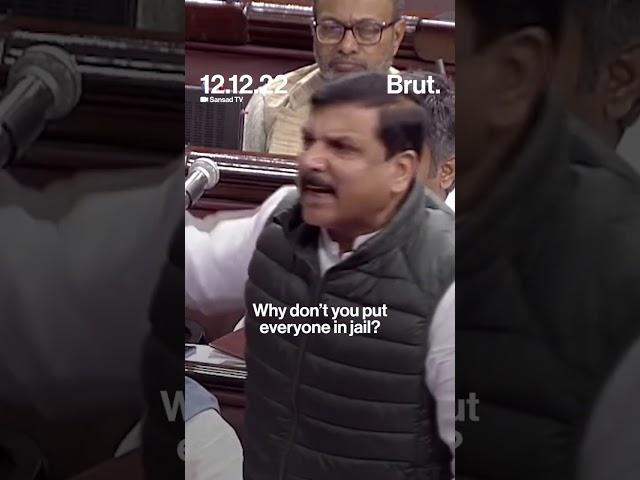 AAP’s Sanjay Singh questioned the Centre over frequent ED raids.
