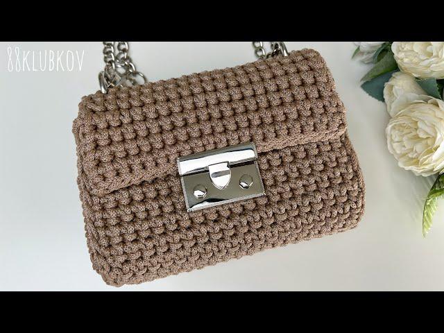 100 out of 100 holds any shape  Handbag, crocheted cord clutch for summer-spring 2023