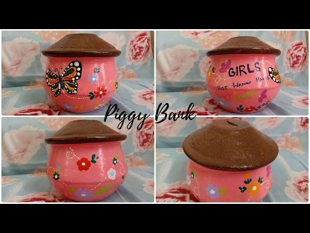 I Made (Gullak) Piggy Bank from Waste Material | Clay pot