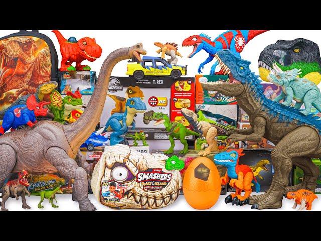 Unboxing Jurassic World ASMR | Brachiosaurus, Smashers Trex, Indominus Rex, Dino Mask, Dilophosaurus