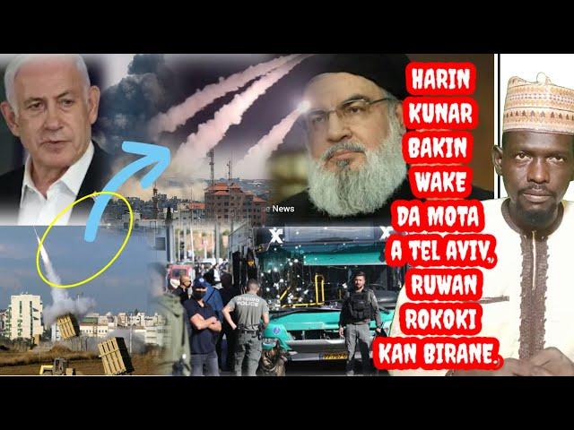 Harin kunar bakin wake da mota a tel aviv, mutane 50, ruwan rokokin hizbullah mummunar banna.