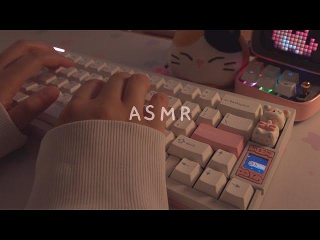 [Cozy ASMR] 2h typing on different Keyboard Layouts ️