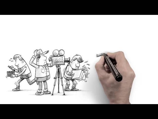 Board Studios Explain Differently 1 minute Chalkboard animation HD