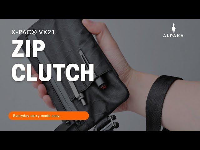 Zip Clutch by ALPAKA #alpakagear #keepmovingforward #tech