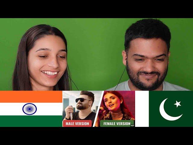 Indian Reaction on WHICH ONE IS BETTER ? MALE VS FEMALE VERSION OF PAKISTANI SONGS