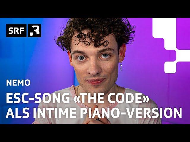 Nemo - «The Code» (Piano Version / ESC 2024 Winner Song) | Livesession | SRF 3