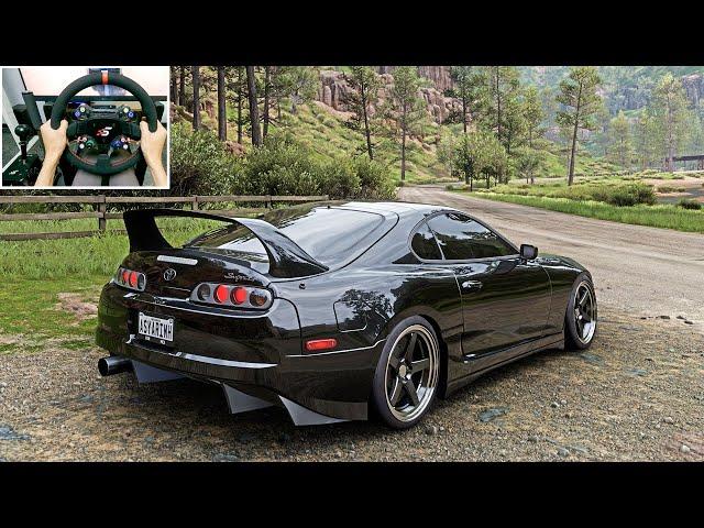 800HP Toyota Supra MK4 - Forza Horizon 5 | Simagic Alpha Ultimate gameplay