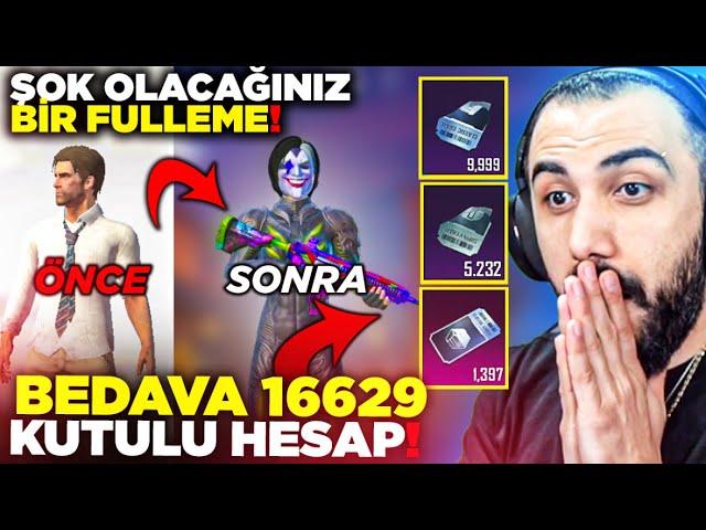 16629 BEDAVA PARÇA!!  OYUN BAŞINDAN BERİ KUTU BİRİKTİREN BİR HESAP!! ŞOK OLACAKSINIZ | PUBG MOBILE