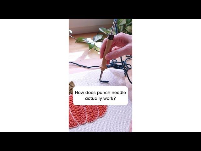 How does punch needle actually work (3 tips)? SHOP: studioversie.etsy.com