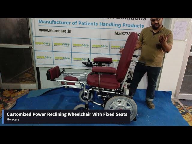 Experience Unmatched Comfort with MoreCare's Customized Reclining Electric Wheelchair