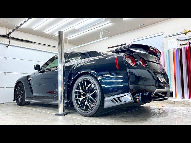 CHROME Nissan R35 GTR Wrap Guide | Hardest Parts In Real Time ASMR