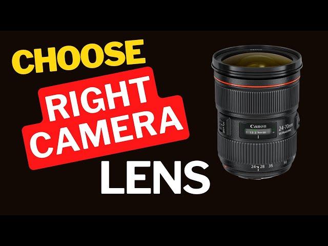 How to Choose the Right Camera Lens - Updated