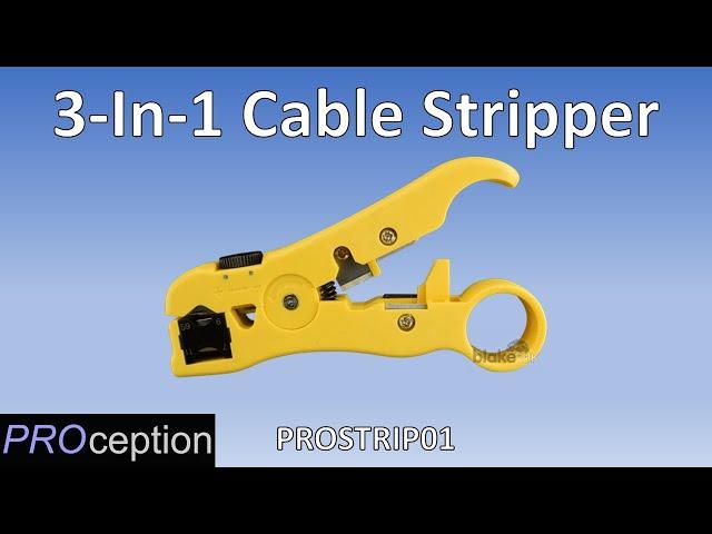 3-In-1 Cable Stripper for RG6, RG59, RG7, RG11