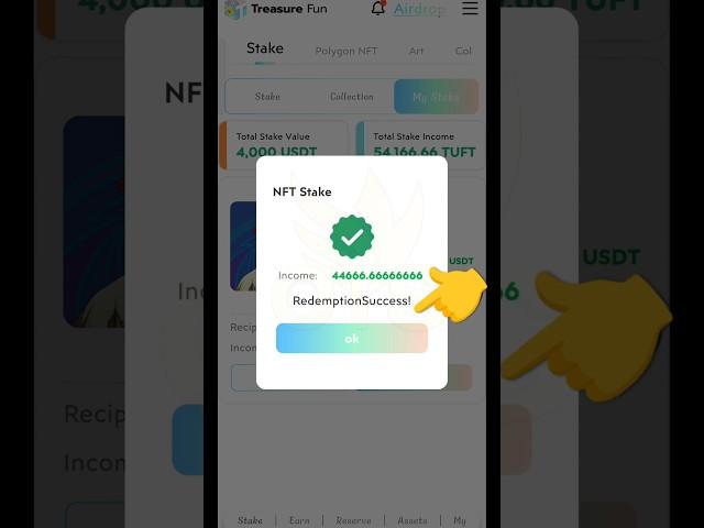 tresurefun stake redeem, TUFT token redemption, tresure fun new update