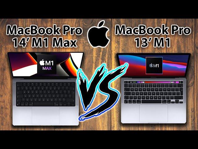 M1 MAX MacBook Pro 14 VS MacBook Pro 13 M1 Specs Review!
