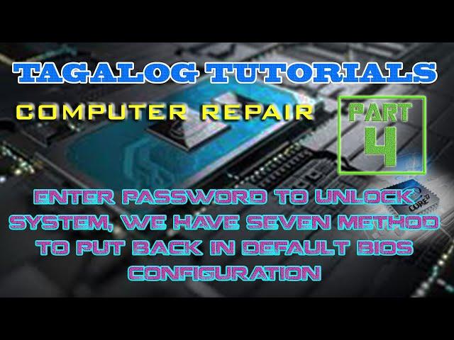 TAGALOG | Part 4 Computer Repair Step by Step Tutorial