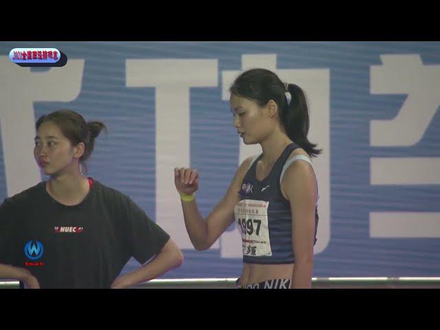 陕西王美晴25秒22！2021全国田径锦标赛女子七项全能之200米！