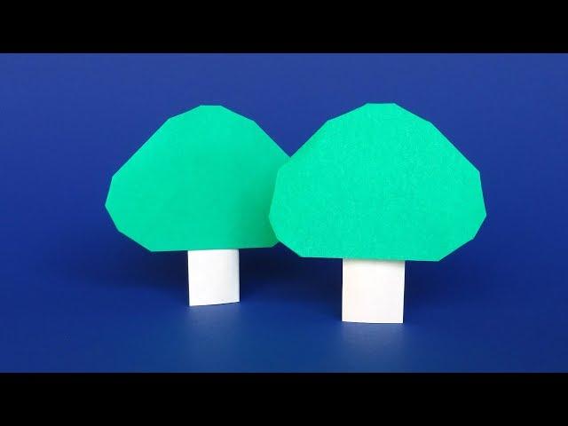 Easy Origami Tree that Stands - DIY Paper Tree