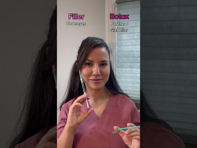 #Filler vs #Botox placements!