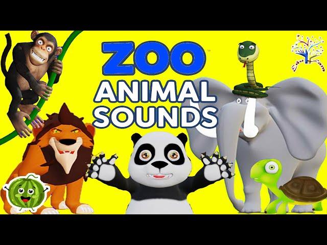 ALPHABET ZOO EXPLOSION! Z6Z4  From Aardvark to Zebra – WILD Animal Sounds!" | EduFam