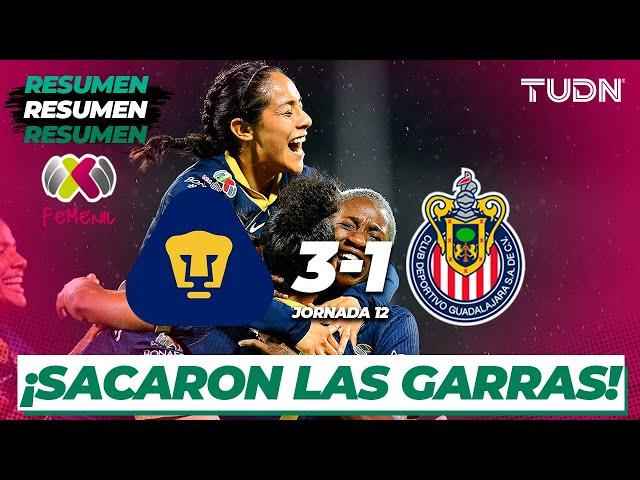 HIGHLIGHTS | Pumas 3-1 Chivas | Liga Mx Femenil AP2024-J12 | TUDN