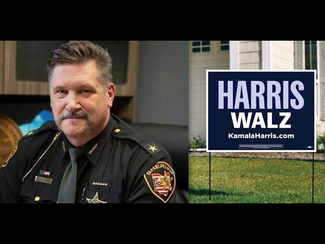 Pro-Trump sheriff who tracked people with Kamala yard signs gets what he DESERVES