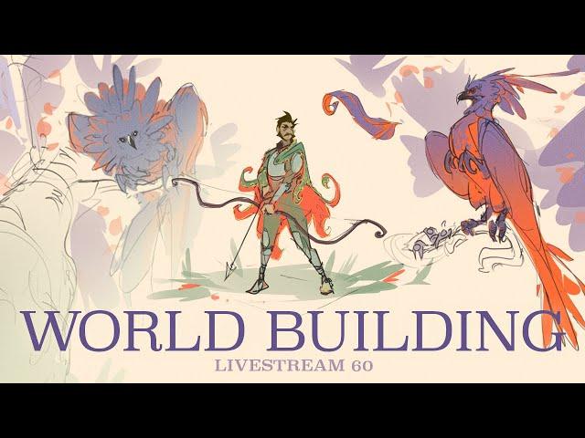 Using Reference for better world building!! (Casual concept art! ) livestream #60