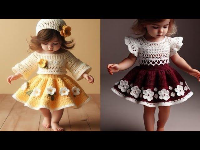 Beautiful crochet dresses for baby girl  @AprenderCrochet