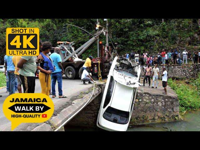 ️The DEADLIEST BRIDGE ON PLANET EARTH The Serial K¡ller FLAT BRIDGE In Jamaica Walking Tour 2023 4K