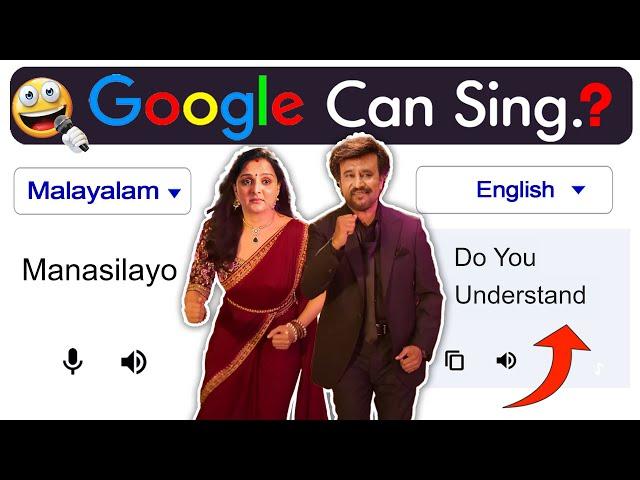 Google sings MANASILAAYO song  - Vettaiyan | Google Translate Version