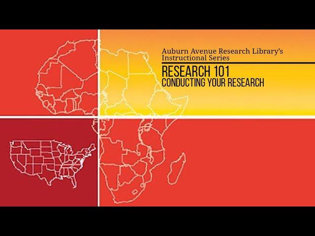Research 101: Africana Studies