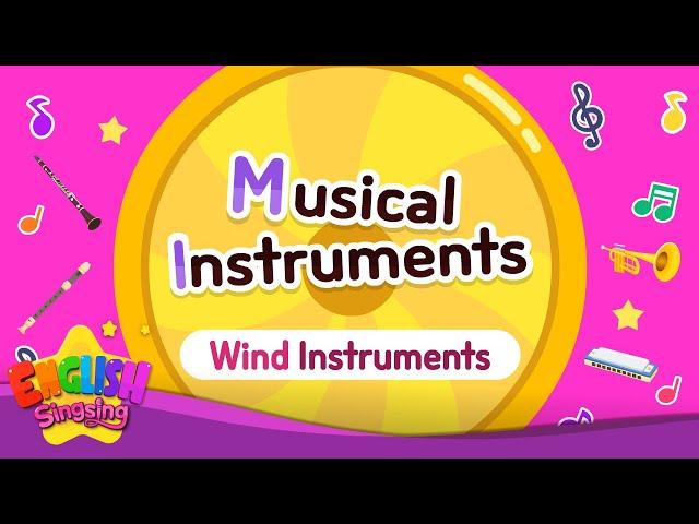 Kids vocabulary - Musical Instruments _Wind Instruments - English educational video