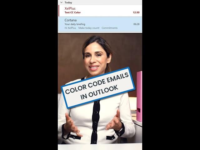 Color Code emails you're copied on in Outlook #shorts