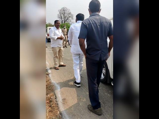 Bellampalli king MLA DURGAM CHINNAIAH convoy