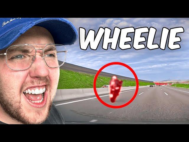 WHEELIE AUF DER AUTOBAHN  | German Dashcam Reaktion