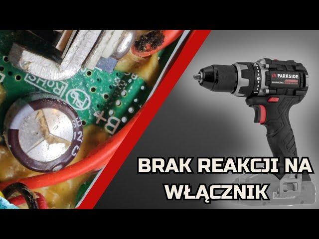 Wkrętarka Parkside Performance X20V-Team | Silnik się nie kręci