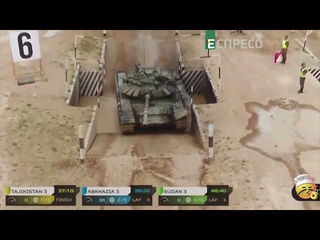 Tank biathlon - comedy show in the Russian Federation