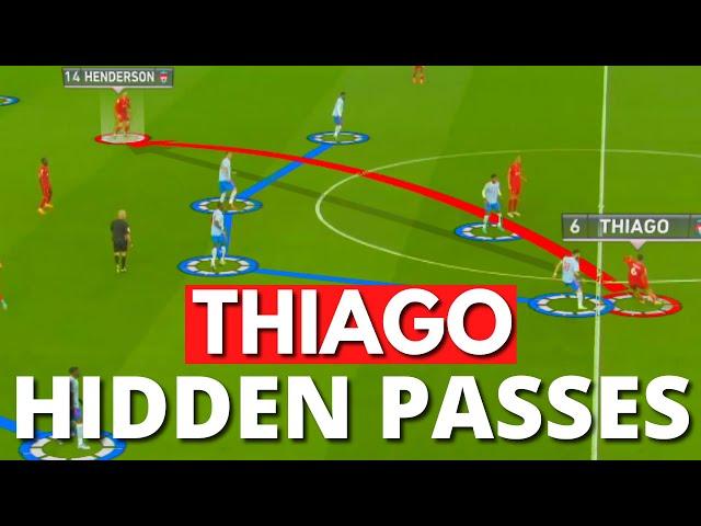 Thiago - Hidden passes against Man Utd