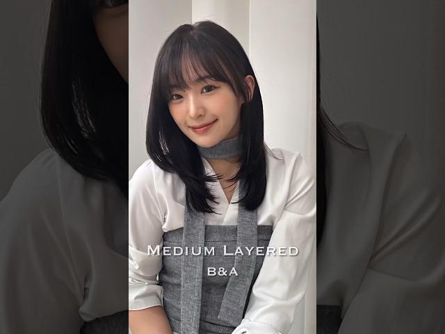노원미용실 미디움레이어드컷 #레이어드컷  #미디움레이어드컷
