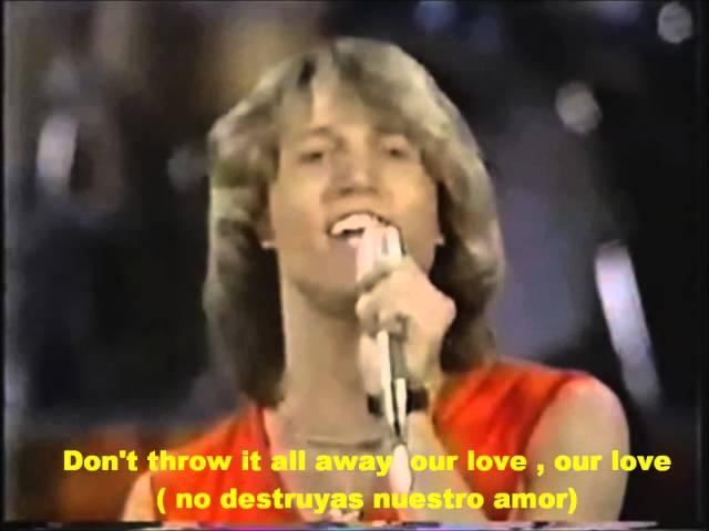 Our Love-  Andy Gibb.  Live,  1978. HD.