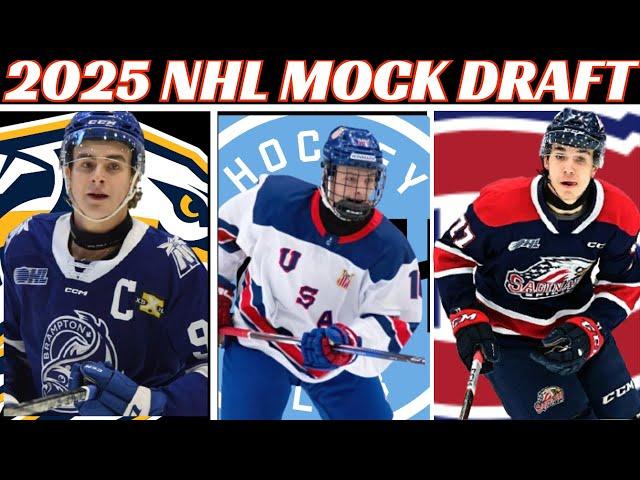 2025 NHL Draft Lottery Simulation + 2025 NHL Mock Draft