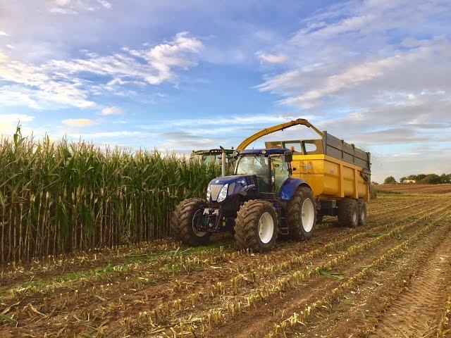 Ensilage maïs 2016 | New Holland & John Deere | ETA Corbineau