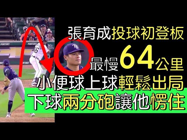 播報看門道》張育成大聯盟投球初登板 不小心自責分率18.00