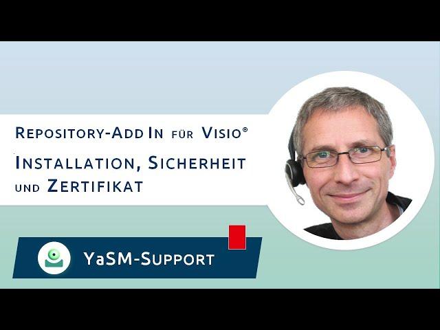 Repository-Add-In für Visio: Installation, Sicherheit und Zertifikat | YaSM-Support